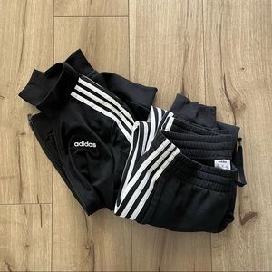 Adidas Track Suit Women’s Black White Stripe (Jacket and Pant set)